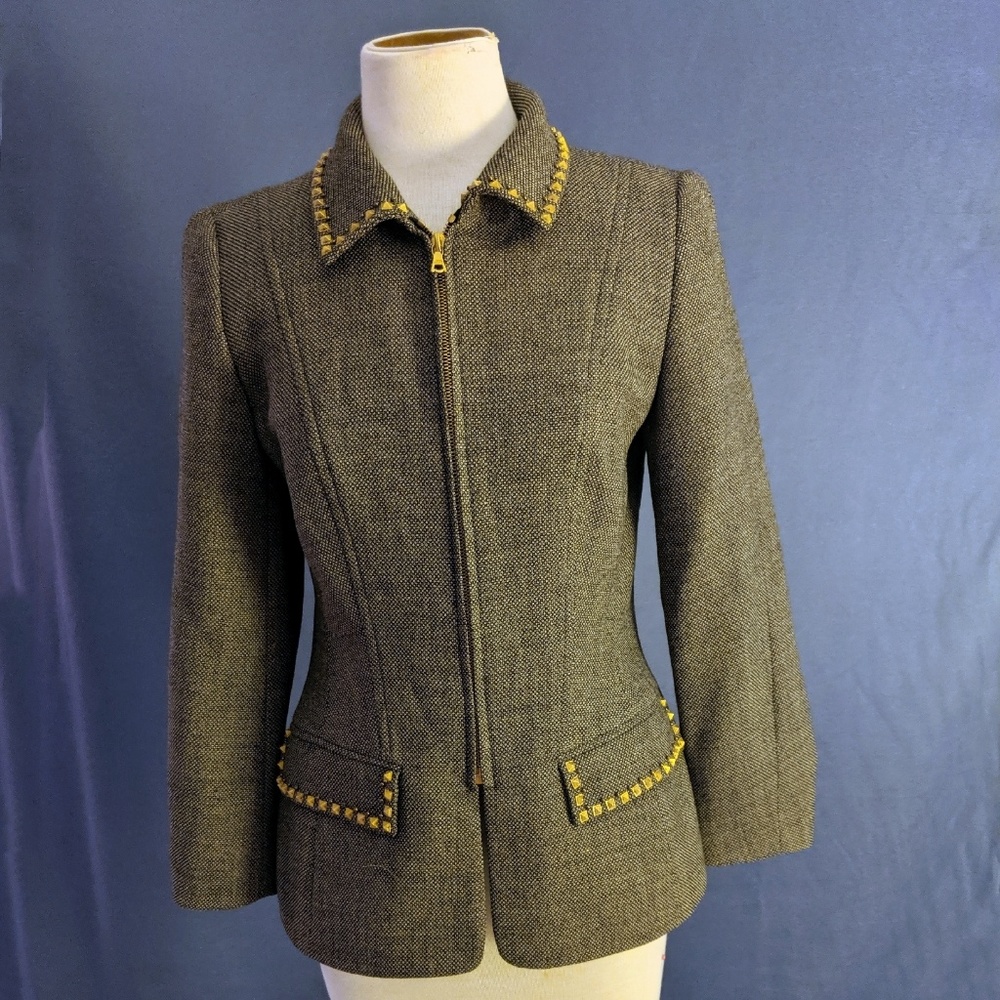 Rena Lange vintage studded jacket